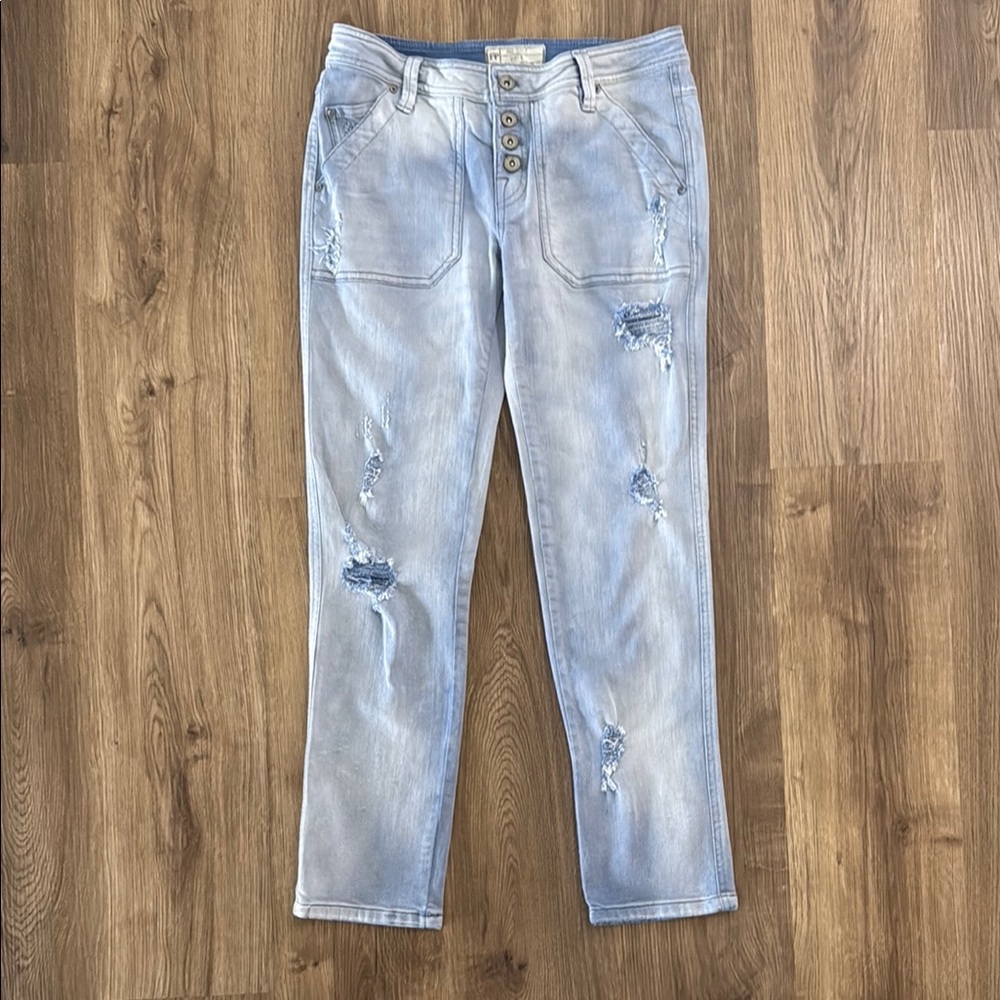 Free People Mountaineer Relaxed Jean Button Fly. Size 0